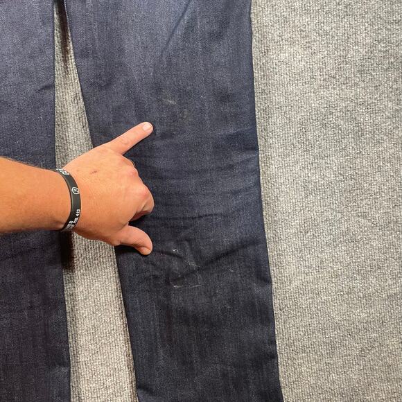 QORtec Performance Denim Jean Men's 32X32 Actual (33X31) Blue Stretch Zip Pocket - Picture 2 of 12